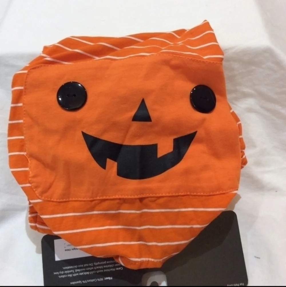 NWT Target Pet 1 Piece Family Sleep Pajama Orange Stripe Halloween Small & XS